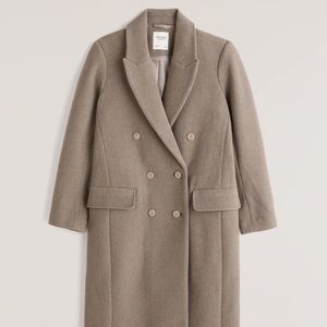 *SOLD* Abercrombie & Fitch Double-breasted Wool Blend Coat